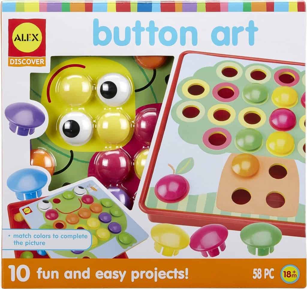 toddler button art toy